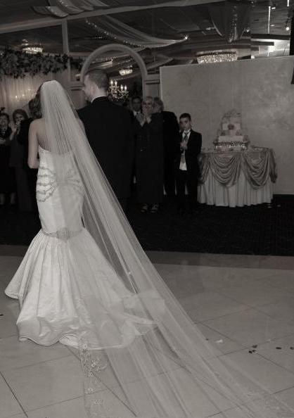 Veil Cathedral Wedding The longest veil available
